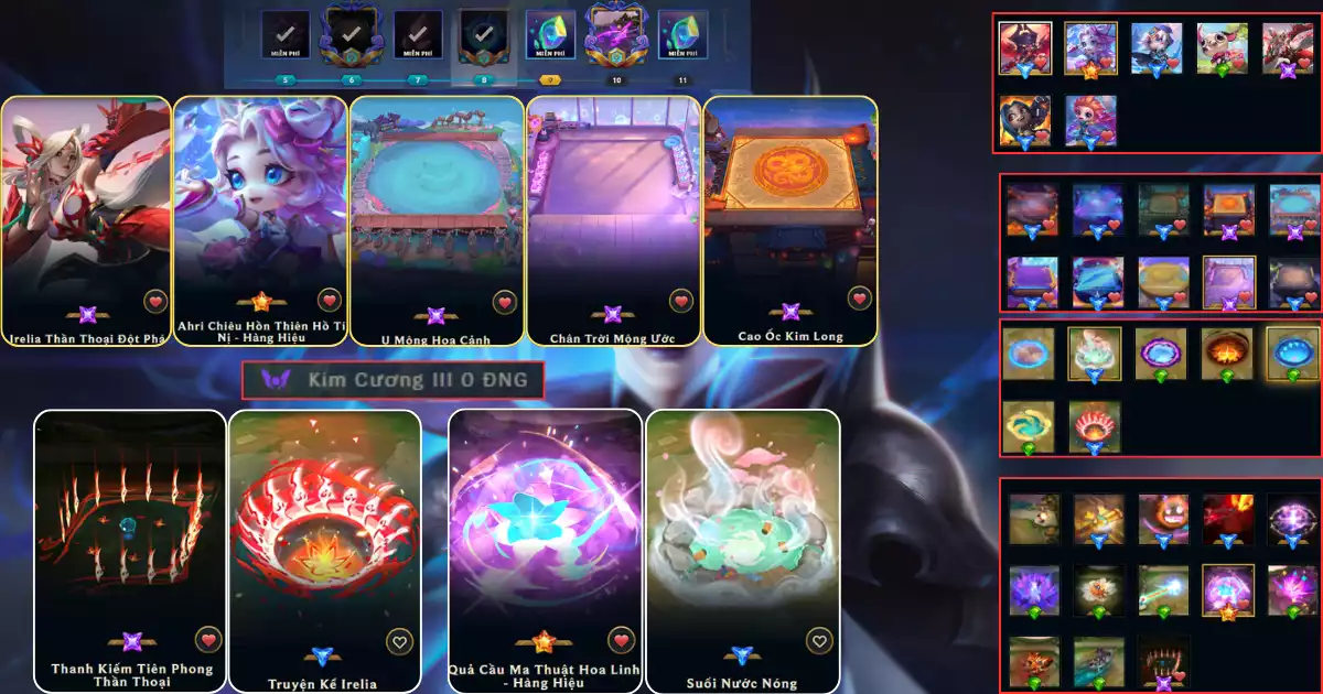 Full Ahri hàng hiệu + ire full Vip